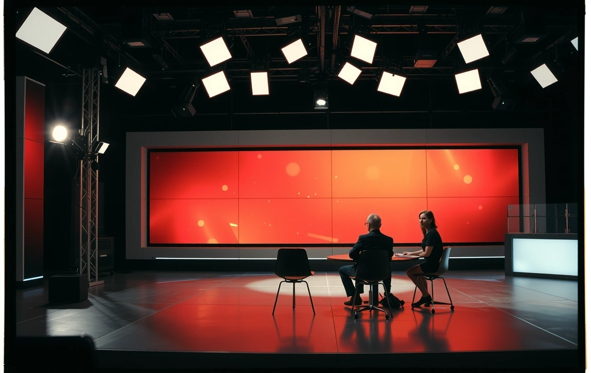 Vista general del plató